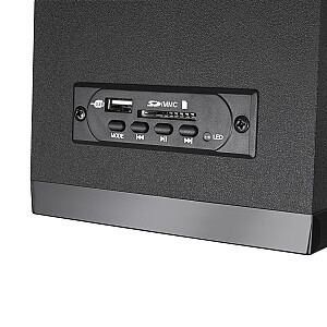 Audiocore — AC790 2.1 Bluetooth multivides skaļruņi FM radio, SD/MMC kartes ieeja, AUX, USB