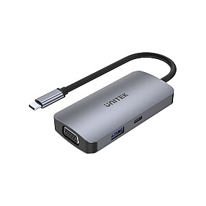 UNITEK P5 Trio USB 3.2 Gen 1 (3.1 Gen 1) Type-C 5000 Мбит/с Серый