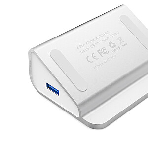 AUKEY CB-H5 alumīnija USB-A centrmezgls | 4in1 | 4xUSB 3.0 | 5 Gb/s