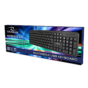 Мультимедийная USB-клавиатура Titanum TK107 Черный