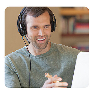 Logitech H540 USB austiņu galvas stīpa USB tipa A melns