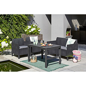 Dārza galds Lyon Rattan Table brūns