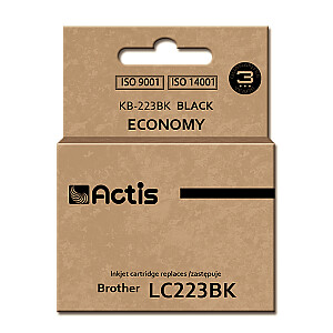чернила Actis KB-223BK для принтера Brother; Замена Brother LC223BK; стандарт; 16 мл; черный