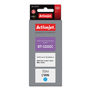 Activejet AB-5000C tinte (aizvietotājs Brother BT-5000C; Supreme; 50 ml; ciāna)