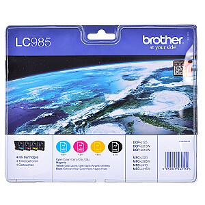 Brother tintes kasetne LC-985VALBP Original Black, Cyan, Magenta, Yellow Multipack 4 gab.