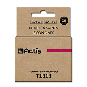 чернила Actis KE-1813 для принтера Epson; Замена Epson T1813; стандарт; 15 мл; пурпурный