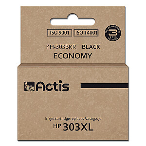 Actis KH-303BKR tinte HP printerim, HP 303XL T6N04AE nomaiņa; Premium; 20 ml; 600 lappuses; melns