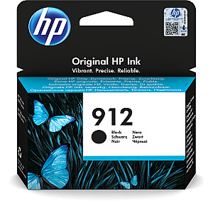 HP 912, oriģināls, melns 1 gab.
