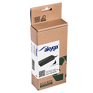Klēpjdatora strāvas adapteris Akyga AK-ND-26 19.5V/4.62A 90W 4.5x3.0 mm + kontakts strāvas adapteris/invertors HP iekštelpu melns