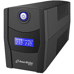 PowerWalker VI 1000 STL Line-Interactive 1 kVA 600 W 2 maiņstrāvas kontaktligzdas