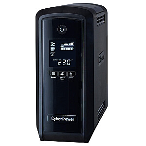 Источник бесперебойного питания (ИБП) CyberPower CP900EPFCLCD 0,9 кВА 540 Вт 6 розеток переменного тока
