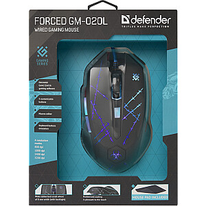 Мышь Defender Forced GM-020L Ambidextrous USB Type-A Optical 3200 DPI