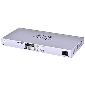 Cisco CBS110 Unmanaged L2 Gigabit Ethernet (10/100/1000) Power over Ethernet (PoE) 1U pelēks