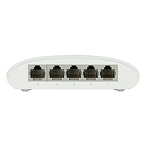 D-Link DGS-1005D/E tīkla slēdzis Nepārvaldīts L2 Gigabit Ethernet (10/100/1000) Balts