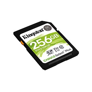 Kingston Technology Canvas Select Plus 256GB SDXC Class 10 UHS-I atmiņas karte
