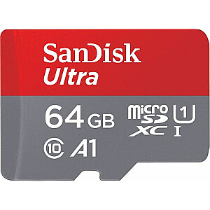 Karte SanDisk Ultra MicroSDXC 64 GB 10. klase UHS-I/U1 A1 (SDSQUA4-064G-GN6MA)