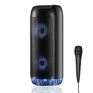 PARTYBOX UNI BT MT3174 Bluetooth skaļrunis karaoke radio FM melns