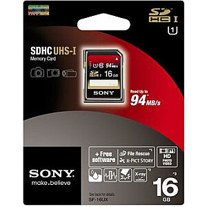 Karte Sony SF16UX SDHC 16 GB Class 10 UHS-I (SF16UX)
