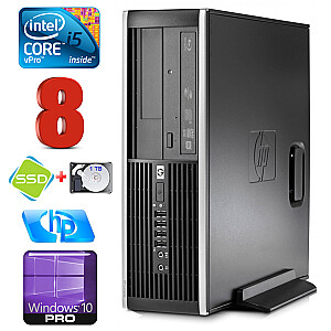 Personālais dators HP 8100 Elite SFF i5-650 8GB 120SSD+1TB DVD WIN10Pro