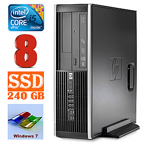 Personālais dators HP 8100 Elite SFF i5-650 8GB 240SSD DVD WIN7Pro