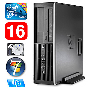 Personālais dators HP 8100 Elite SFF i5-650 16GB 2TB DVD WIN7Pro