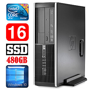 Personālais dators HP 8100 Elite SFF i5-650 16GB 480SSD DVD WIN10