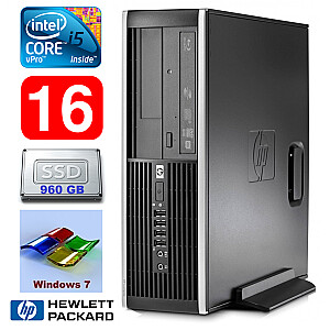 Personālais dators HP 8100 Elite SFF i5-650 16GB 960SSD DVD WIN7Pro