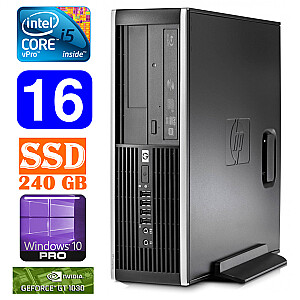 Персональный компьютер HP 8100 Elite SFF i5-650 16GB 240SSD GT1030 2GB DVD WIN10Pro