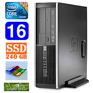 Персональный компьютер HP 8100 Elite SFF i5-650 16GB 240SSD GT1030 2GB DVD WIN7Pro