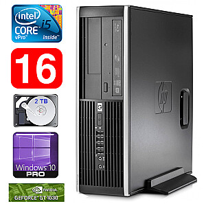 Personālais dators HP 8100 Elite SFF i5-650 16GB 2TB GT1030 2GB DVD WIN10Pro