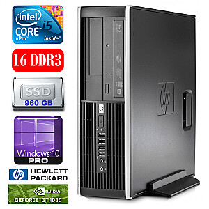 Персональный компьютер HP 8100 Elite SFF i5-650 16GB 960SSD GT1030 2GB DVD WIN10Pro
