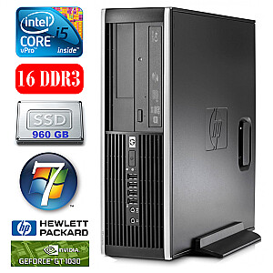 Персональный компьютер HP 8100 Elite SFF i5-650 16GB 960SSD GT1030 2GB DVD WIN7Pro