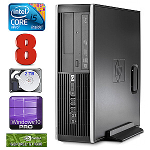 Personālais dators HP 8100 Elite SFF i5-650 8GB 2TB GT1030 2GB DVD WIN10Pro