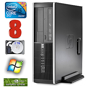 Personālais dators HP 8100 Elite SFF i5-650 8GB 2TB GT1030 2GB DVD WIN7Pro