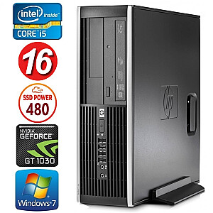 Personālais dators HP 8100 Elite SFF i5-750 16GB 480SSD GT1030 2GB DVD WIN7Pro
