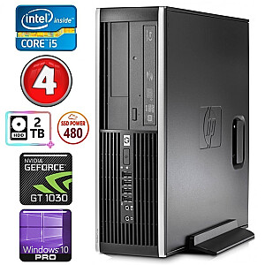 Персональный компьютер HP 8100 Elite SFF i5-750 4GB 480SSD+2TB GT1030 2GB DVD WIN10Pro