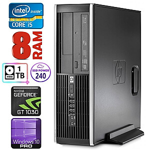 Персональный компьютер HP 8100 Elite SFF i5-750 8GB 240SSD+1TB GT1030 2GB DVD WIN10Pro
