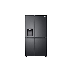 LG Refrigerator GSLV90MCAE Energy efficiency class E, Free standing, Side by side, Height 179 cm, No Frost system, Fridge net capacity 416 L, Freezer net capacity 219 L, Display, 36 dB, Matte Black