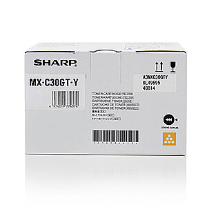 Sharp MXC30GTY tonera kasetne 1 gab. Oriģināls dzeltens