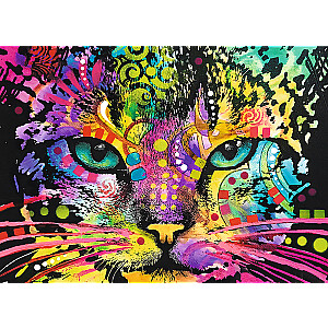 TREFL Koka puzle - Krāsains kaķis, 1000gb