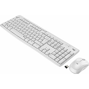 Бесшумная беспроводная комбинированная клавиатура и мышь Logitech MK295 (920-009824)