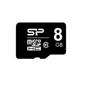 Atmiņas karte Silicon Power SP008GBSTH010V10SP 8 GB MicroSDHC Class 10