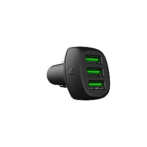 Green Cell CADGC01 PowerRide automašīnas lādētājs 54W 3x USB 18W Ultra Charge