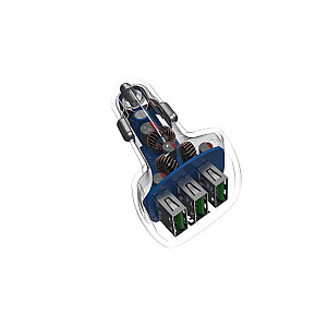 Green Cell CADGC01 PoweRide Автомобильное зарядное устройство 54W 3x USB 18W Ultra Charge