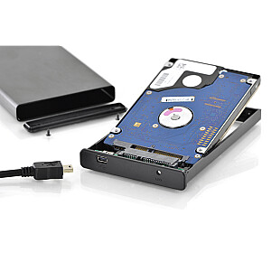 Korpuss Digitus 2.5 SSD/HDD, SATA I-II - USB 2.0