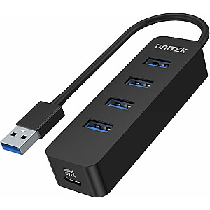 UNITEK HUB USB-A 4X USB-A 3.1, AKTĪVS, 10 W, H1117A
