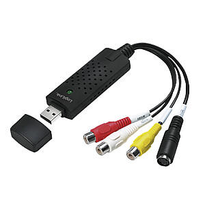 Logilink USB 2.0 A/V grabber, USB-A/M to 3x RCA + Mini-DIN 5/F, Windows 11   VG0030  3x RCA (female),  USB-A, USB 2.0 (male)