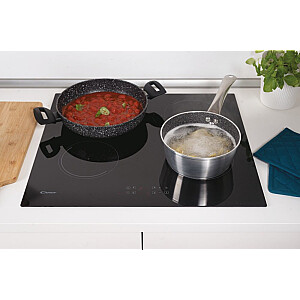 Candy Smart CI642C/E1 melns Iebūvēta indukcijas plīts virsma 59 cm Zona 4 zona(s)