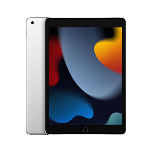 Apple iPad 64 GB, 25,9 cm (10,2 collas), Wi-Fi 5 (802.11ac), iPadOS 15, sudraba krāsa