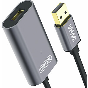 USB kabelis Unitek USB-A uz USB-A 5 m Silver (Y-271)